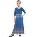 Geometric Wallpaper Kids  Quarter Sleeve Maxi Dress View1