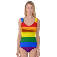 Lgbt Rainbow Pride Flag Princess Tank Leotard  by lgbtnation