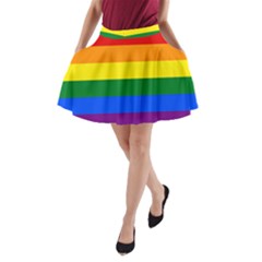 Lgbt Rainbow Pride Flag A-line Pocket Skirt by lgbtnation