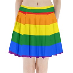 Lgbt Rainbow Pride Flag Pleated Mini Skirt by lgbtnation