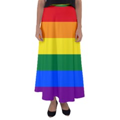 Lgbt Rainbow Pride Flag Flared Maxi Skirt by lgbtnation