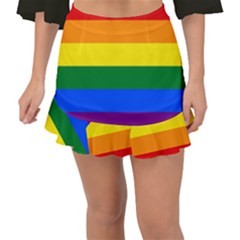 Lgbt Rainbow Pride Flag Fishtail Mini Chiffon Skirt by lgbtnation