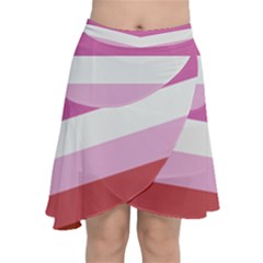 Lesbian Pride Flag Chiffon Wrap Front Skirt by lgbtnation