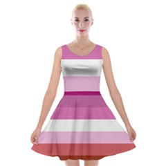 Lesbian Pride Flag Velvet Skater Dress by lgbtnation