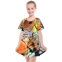 Abstract Transparent Drawing Kids  Smock Dress by HermanTelo