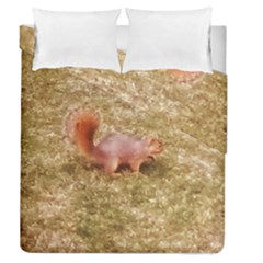 Squirrel Duvet Cover Double Side (queen Size) by Riverwoman