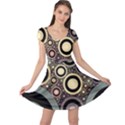 Art Retro Vintage Cap Sleeve Dress View1