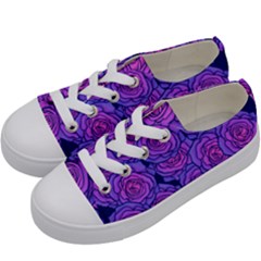 Roses Kids  Low Top Canvas Sneakers by BubbSnugg