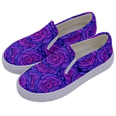 Roses Kids  Canvas Slip Ons by BubbSnugg