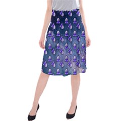 Kawaii Space Rocket Pattern Midi Beach Skirt by snowwhitegirl