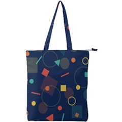 Background Geometric Double Zip Up Tote Bag by HermanTelo