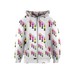 Ballet Plie Dance Ballerina Kids  Zipper Hoodie by HermanTelo