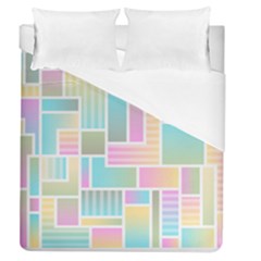 Color Blocks Abstract Background Duvet Cover (queen Size) by HermanTelo