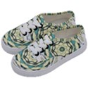 Circle Vector Background Abstract Kids  Classic Low Top Sneakers View2