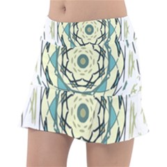 Circle Vector Background Abstract Tennis Skirt by HermanTelo