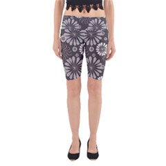 Floral Pattern Yoga Cropped Leggings by HermanTelo