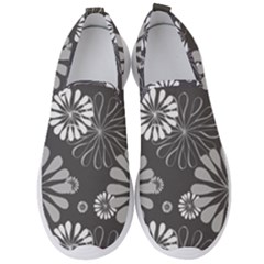 Floral Pattern Men s Slip On Sneakers by HermanTelo