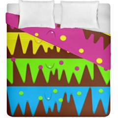 Illustration Abstract Graphic Rainbow Duvet Cover Double Side (king Size) by HermanTelo