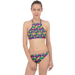 Geometric Triangle Racer Front Bikini Set by HermanTelo