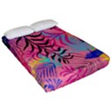 Illustration Reason Leaves Fitted Sheet (Queen Size) View2