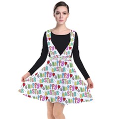 Holidays Happy Easter Plunge Pinafore Dress by HermanTelo