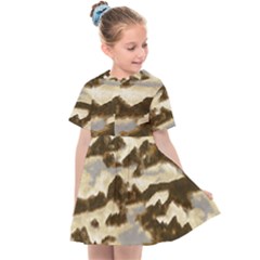 Mountains Ocean Clouds Kids  Sailor Dress by HermanTelo