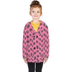 Girl Face Pink Kids  Double Breasted Button Coat by snowwhitegirl