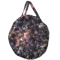 Amethyst Giant Round Zipper Tote by WensdaiAmbrose