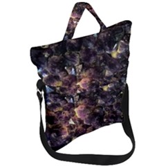 Amethyst Fold Over Handle Tote Bag by WensdaiAmbrose