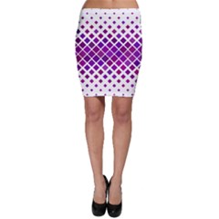 Pattern Square Purple Horizontal Bodycon Skirt by HermanTelo