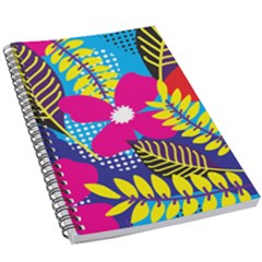 Pattern Leaf Polka Rainbow 5 5  X 8 5  Notebook by HermanTelo