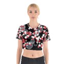 Plum Snow Ring Cotton Crop Top View1