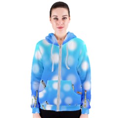 Sea Underwater Life Fish Women s Zipper Hoodie by HermanTelo