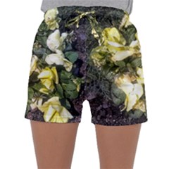 April Pansies Sleepwear Shorts by Riverwoman