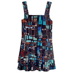 Stained Glass Mosaic Abstract Kids  Layered Skirt Swimsuit by Sapixe