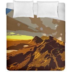 Scotland Monti Mountains Mountain Duvet Cover Double Side (california King Size) by Sapixe