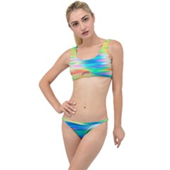 Wave Rainbow Bright Texture The Little Details Bikini Set by Sapixe