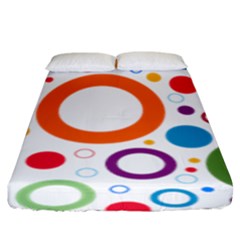 Wallpaper Circle Fitted Sheet (king Size) by HermanTelo