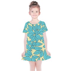 Leaves Dried Kids  Simple Cotton Dress by Mariart