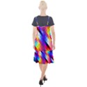 Abstract Blue Background Colorful Pattern Camis Fishtail Dress View2