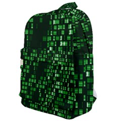 Abstract Plaid Green Classic Backpack by Bajindul