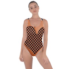 Heart Chess Board Checkerboard Bring Sexy Back Swimsuit by Bajindul