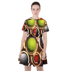 Sport Ball Tennis Golf Football Sailor Dress by Bajindul