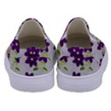 Purple Flower Kids  Canvas Slip Ons View4