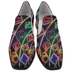 Dragon Lights Slip On Heel Loafers by Riverwoman