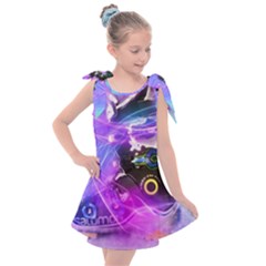 Ski Boot Ski Boots Skiing Activity Kids  Tie Up Tunic Dress by Pakrebo