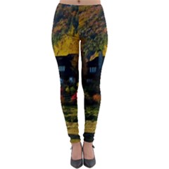 Outdoor Landscape Scenic View Lightweight Velour Leggings by Pakrebo