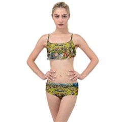 Hieronymus Bosch The Garden Of Earthly Delights Layered Top Bikini Set by impacteesstreetwearthree