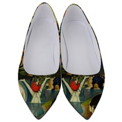 Hieronymus Bosch The Garden Of Earthly Delights (closeup) 2 Women s Low Heels by impacteesstreetwearthree