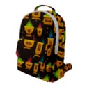 Pattern Non Seamless Objects Pots Flap Pocket Backpack (Large) View1